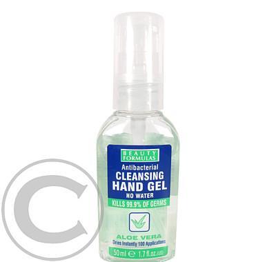 BEAUTY FORMULAS Antibakteriální gel na ruce Aloevera 50ml