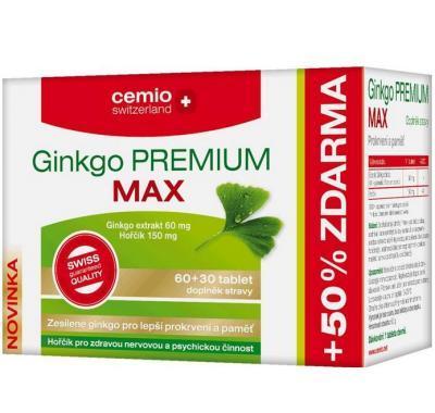 Cemio Ginkgo premium max 60   30 tablet : VÝPRODEJ
