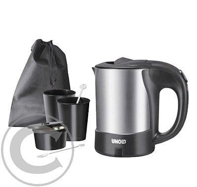 Cestovní sada nerezová konvice 0.5l   2 pohárky a 2 lžičky UNOLD 18575