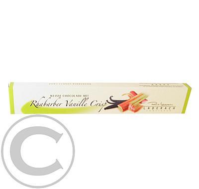 Čokoláda Laderach Bílá s rebarborou 40g