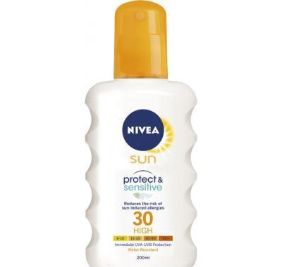 NIVEA sun sprej na opalování sensitive OF 30 200 ml