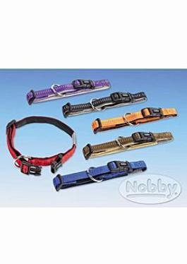 Nobby obojek nylon 50-65cm/25mm SOFT GRIP fialový 1ks