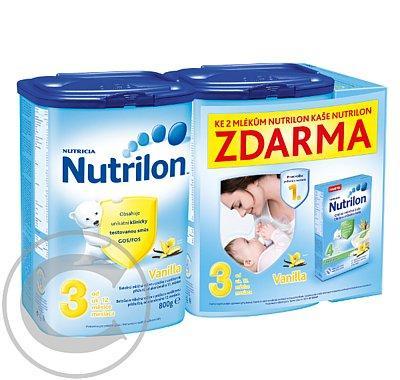 Nutrilon 3 Vanilla 2x800g Nutrilon kaše vanilková 225g ZDARMA