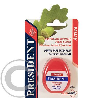 PresiDENT Active Dent.niť vosk. extra plochá 25m