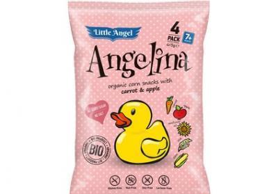 Snack kukuřičný Angelina mrkev a jablko BIO 4x15g