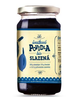 Švestková povidla slazená BIO 250g